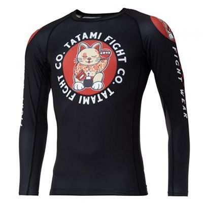 Tatami Cat Fighter Eco Tech Recycled Rash Guard Noir