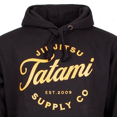 Tatami Classic Hoodie Nero-Giallo