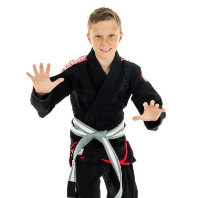 Tatami Complite Junior White Jiu Jitsu Gi Fekete