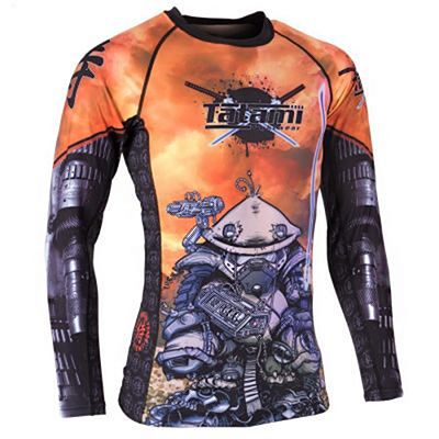 Tatami Cyber Samurai Panda Rash Guard Naranja