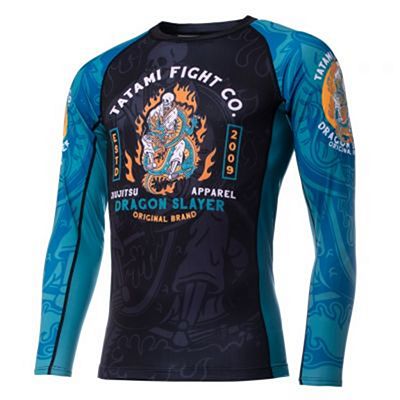 Tatami Dragon Slayer Eco Tech Recycled Rash Guard Noir-Bleu