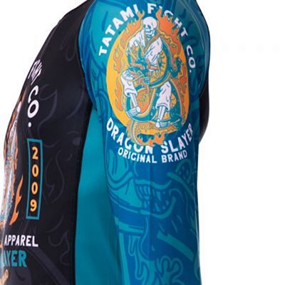 Tatami Dragon Slayer Eco Tech Recycled Rash Guard Black-Blue