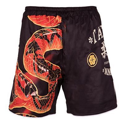 Tatami Duelling Snake Shorts Preto-Vermelho