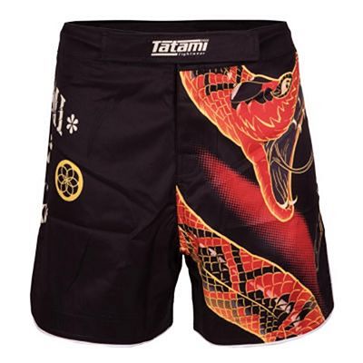 Tatami Duelling Snake Shorts Preto-Vermelho