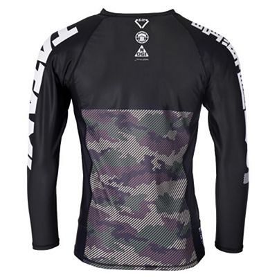 Tatami Essential Camo LS Rashguard Schwarz-Grün