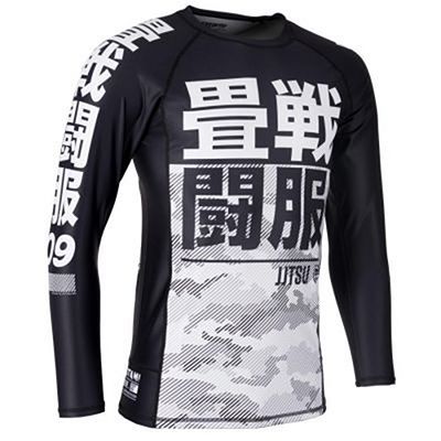 Tatami Essential Camo LS Rashguard Schwarz-weiß