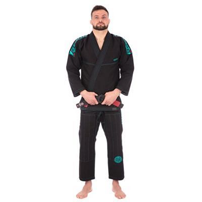 Tatami Estilo 6.0 BJJ Kimono Fekete-Zöld