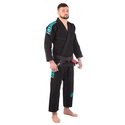 Tatami Estilo 6.0 BJJ Kimono Fekete-Zöld