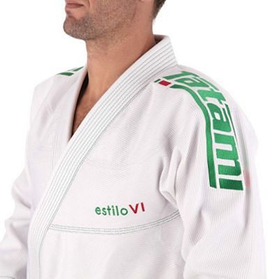 Tatami Estilo 6.0 Premier BJJ Fehèr-Zöld