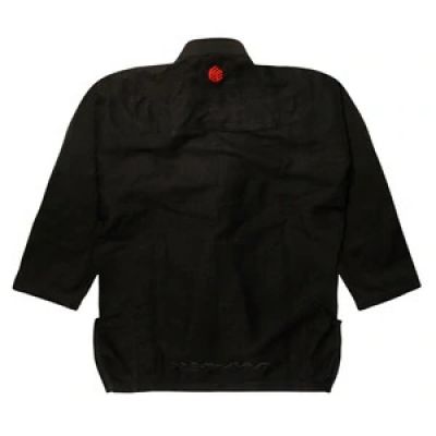 Tatami Estilo Black Label Gi Preto-Vermelho