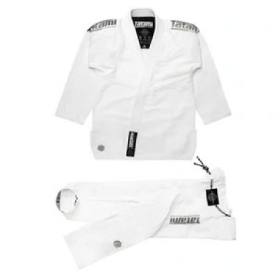 Tatami Estilo Black Label Gi Branco-Cinza