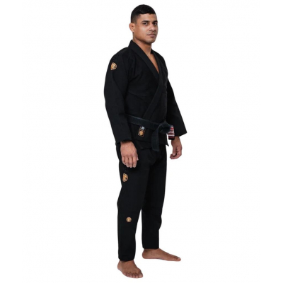 Tatami Estilo Gold Label Gi Negro-Oro