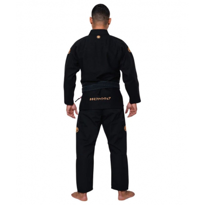 Tatami Estilo Gold Label Gi Negro-Oro