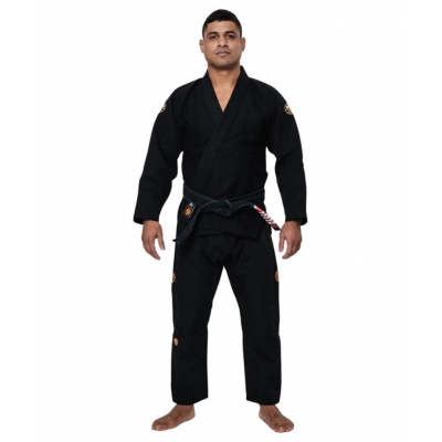 Tatami Estilo Gold Label Gi Negro-Oro