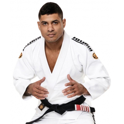 Tatami Estilo Gold Label Gi Branco-Dourado