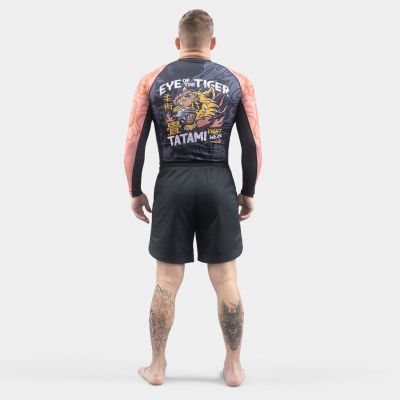 Tatami Eye Of The Tiger Eco Tech Recycled Rash Guard Fekete-Barna