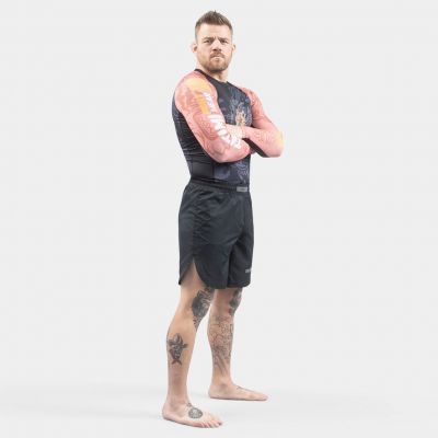 Tatami Eye Of The Tiger Eco Tech Recycled Rash Guard Schwarz-Braun