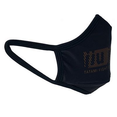 Tatami Fight Co Face Mask Negro-Naranja