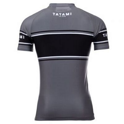 Tatami Fraction Short Sleeve Rash Guard Cinza-Branco