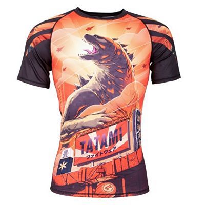 Tatami Godzilla SS Rash Guard Nero-Arancione