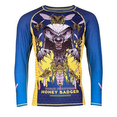 Tatami Honey Badger V5 Rash Guard Blu