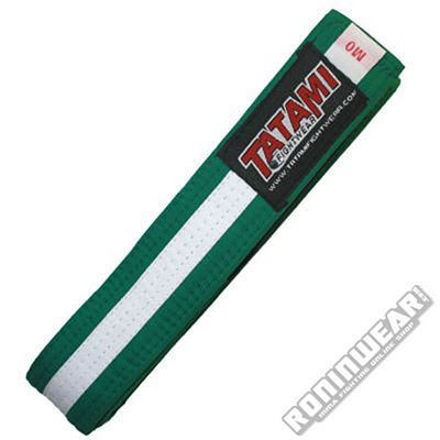 Tatami IBJJF Kids Rank Belt Verde-Branco