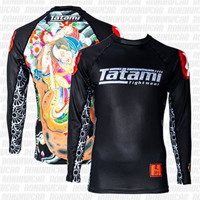 Rashguard Tatami Japan Series Samurai LS Preto