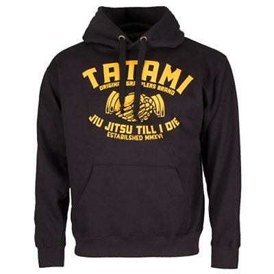 Tatami Jiu Jitsu Till I Die Hoodie Fekete-Sárga