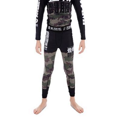 Tatami Kids Essential Camo Spats Schwarz-Grün