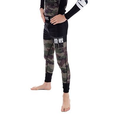 Tatami Kids Essential Camo Spats Fekete-Zöld