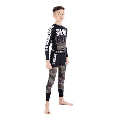 Tatami Kids Essential Camo Spats Noir-Vert