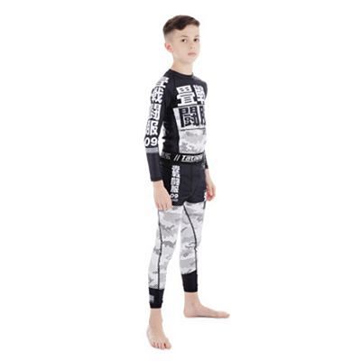 Tatami Kids Essential Camo Spats Preto-Branco