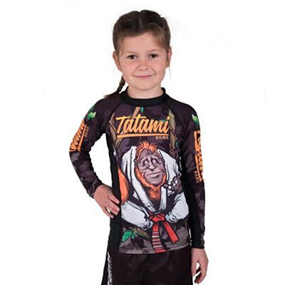 Tatami Kids Hang Loose Orangutang Rash Guard Nero