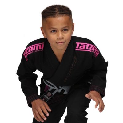 Tatami Kids Recharge Gi Preto-Rosa