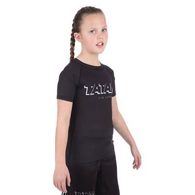 Tatami Kids Shadow SS Rashguard Preto