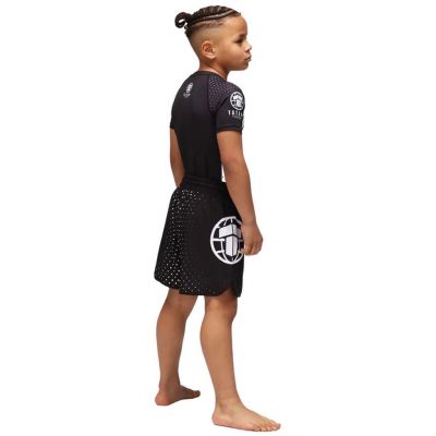 Tatami Kids Shockwave Short Sleeve Rash Guard Bianco-Nero