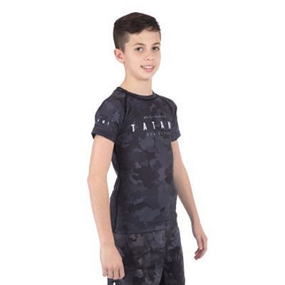 Tatami Kids Stealth SS Rashguard Negro