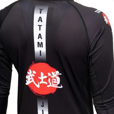 Tatami Ladies Bushido Black LS Rash Guard Preto