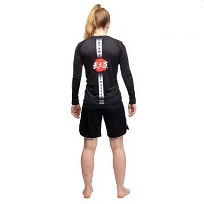 Tatami Ladies Bushido Black LS Rash Guard Preto