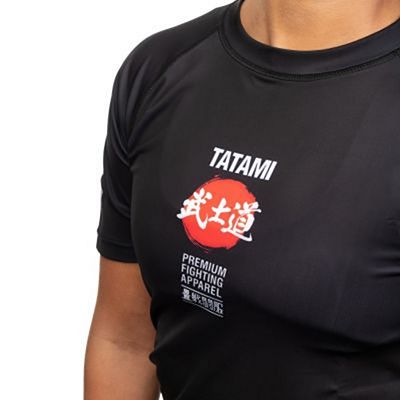 Tatami Ladies Bushido Black SS Rash Guard Negro