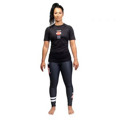 Tatami Ladies Bushido Black SS Rash Guard Preto