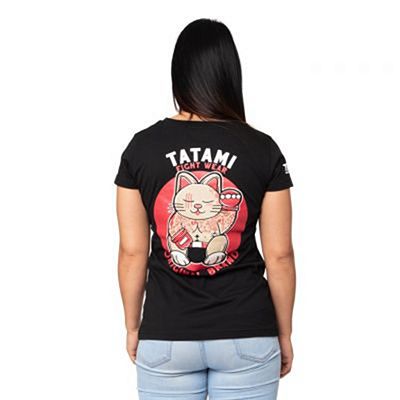 Tatami Ladies Cat Fighter T-Shirt Svart