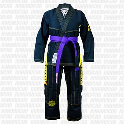 Tatami Ladies Estilo 5.0 Premier BJJ Gi Schwarz-Gelb