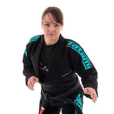 Tatami Ladies Estilo 6.0 BJJ Kimono Noir-Vert