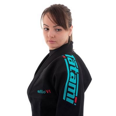 Tatami Ladies Estilo 6.0 BJJ Kimono Schwarz-Grün