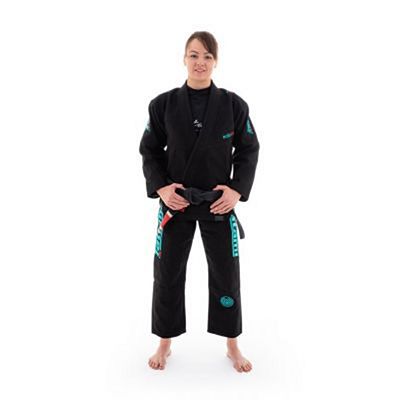 Tatami Ladies Estilo 6.0 BJJ Kimono Negro-Verde