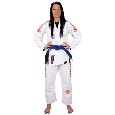 Tatami Ladies Estilo 6.0 BJJ Kimono Blanco-Naranja