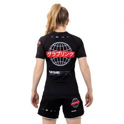 Tatami Ladies Global Short Sleeve Rash Guard Nero