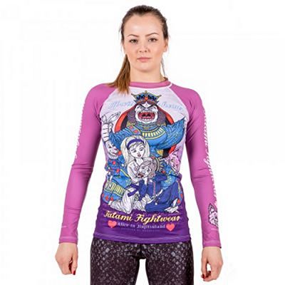 Tatami Ladies Meerkatsu Alice In JiuJitsu Land Rashguard