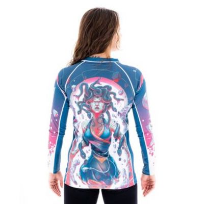 Tatami Ladies Myth Series Medusa Eco Tech Recycled Rash Guard Blue-Red